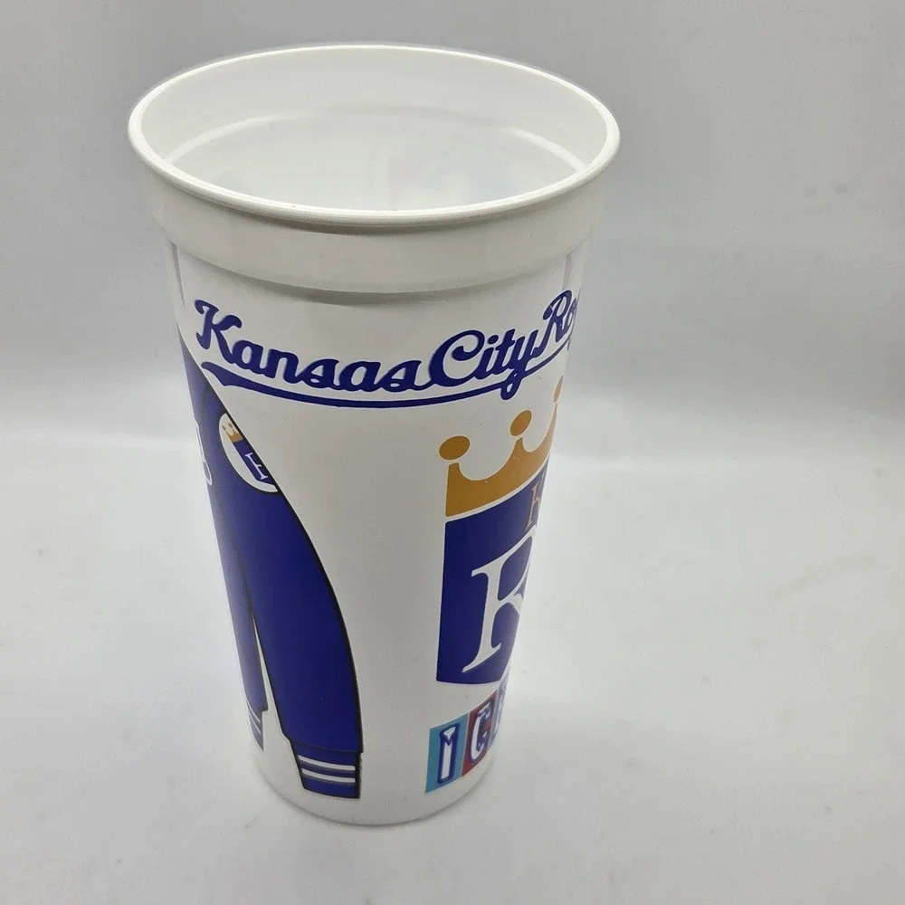 Vintage Kansas City Royals ICEE Souvenir Cup MLB Baseball Plastic Jacket Graphic